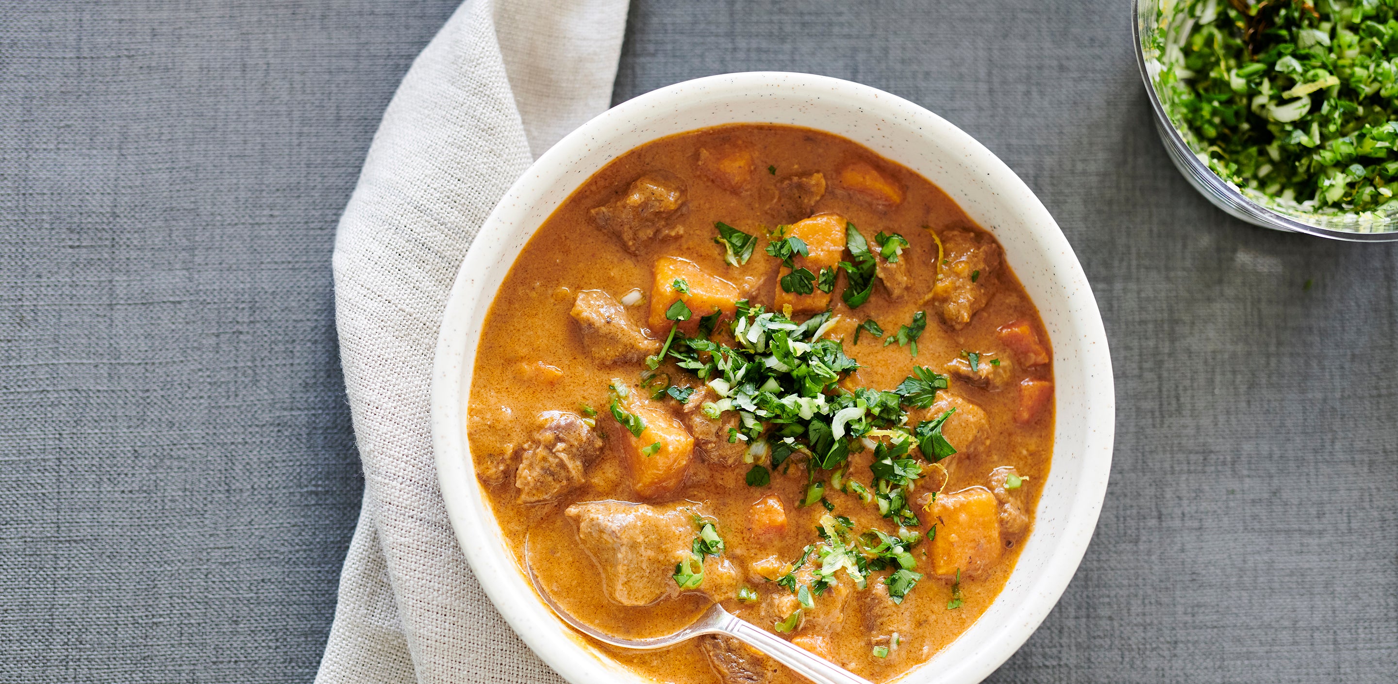 West African Lamb and Peanut Stew with Spicy Herb Topping American
