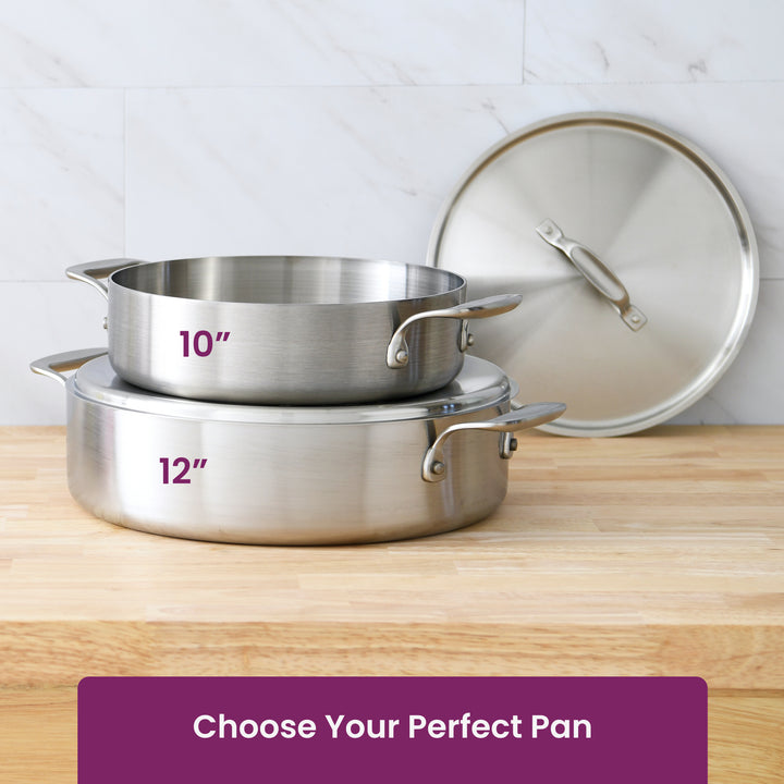 10 inch Stainless Steel Casserole Pan#size_10-inch