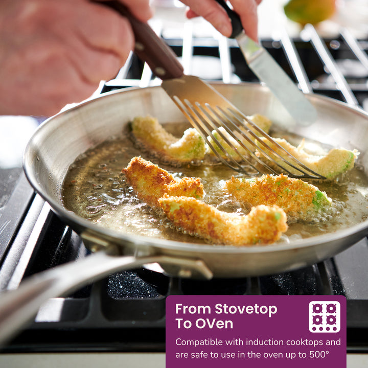 12 inch Stainless Steel Skillet#option_12-inch