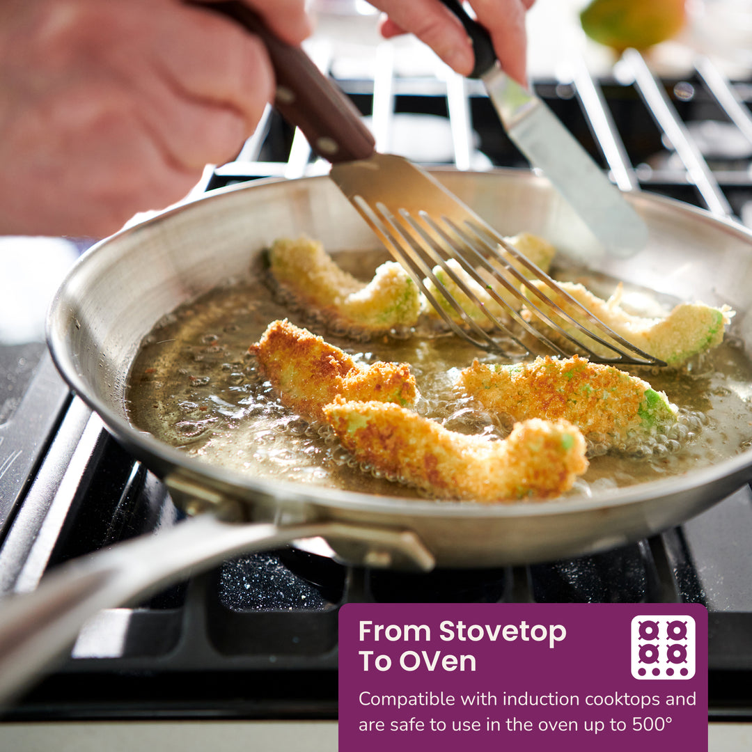 Stainless Steel Skillet 12-inch#option_12-inch-with-lid