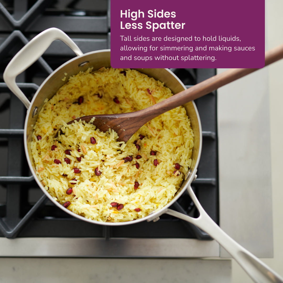 4-quart Stainless Steel Saucepan with Lid