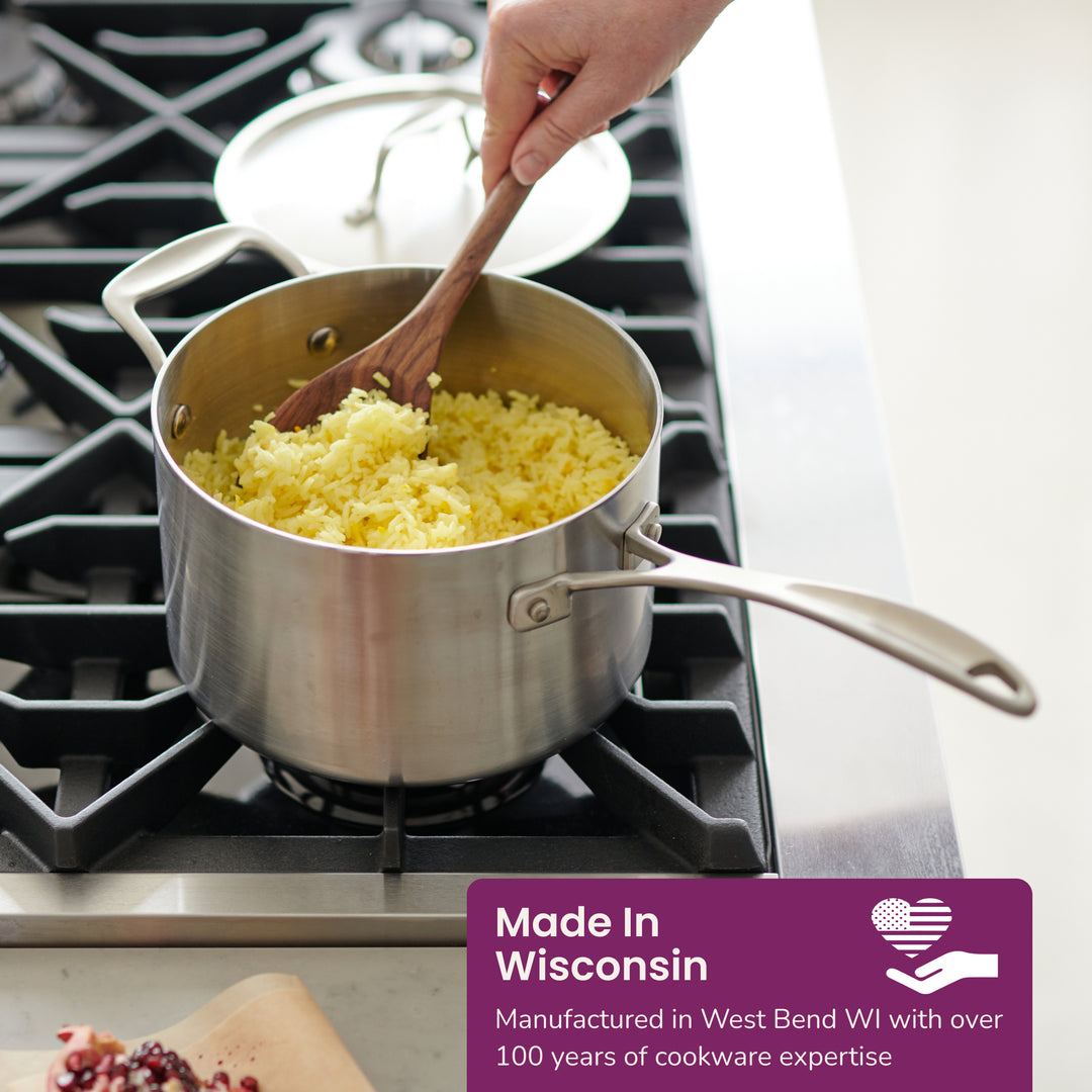 4-quart Stainless Steel Saucepan with Lid