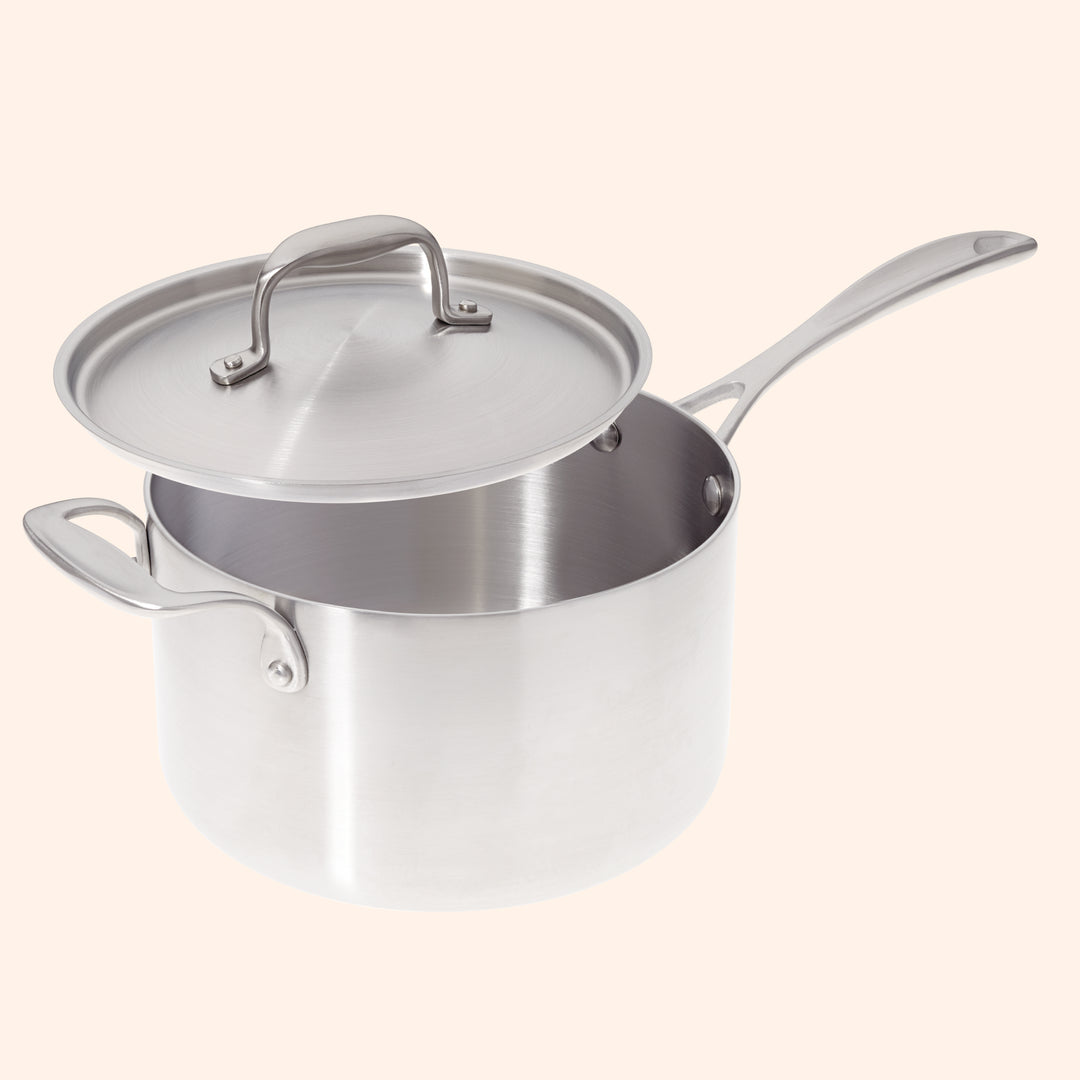 4-quart Stainless Steel Saucepan with Lid