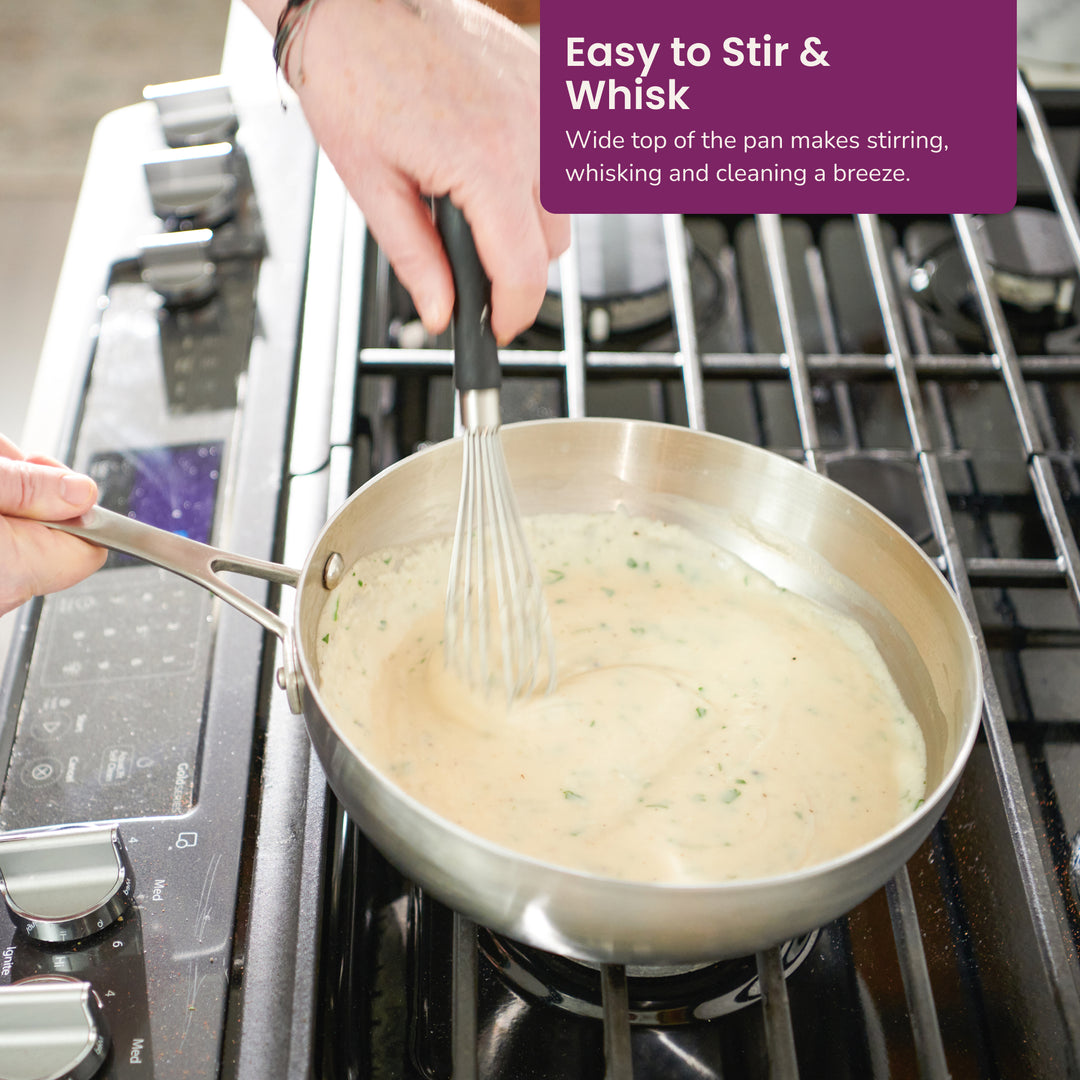 3 quart stainless steel saucier