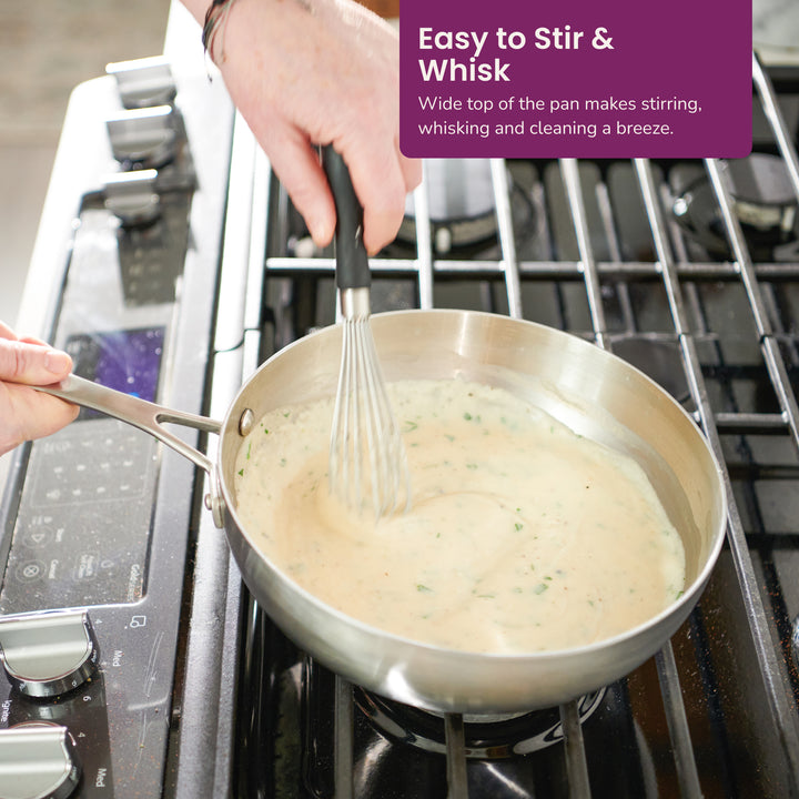 3 quart stainless steel saucier