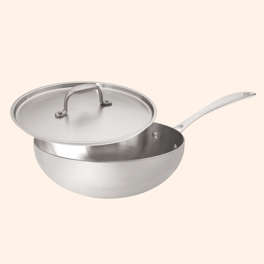 3 quart stainless steel saucier
