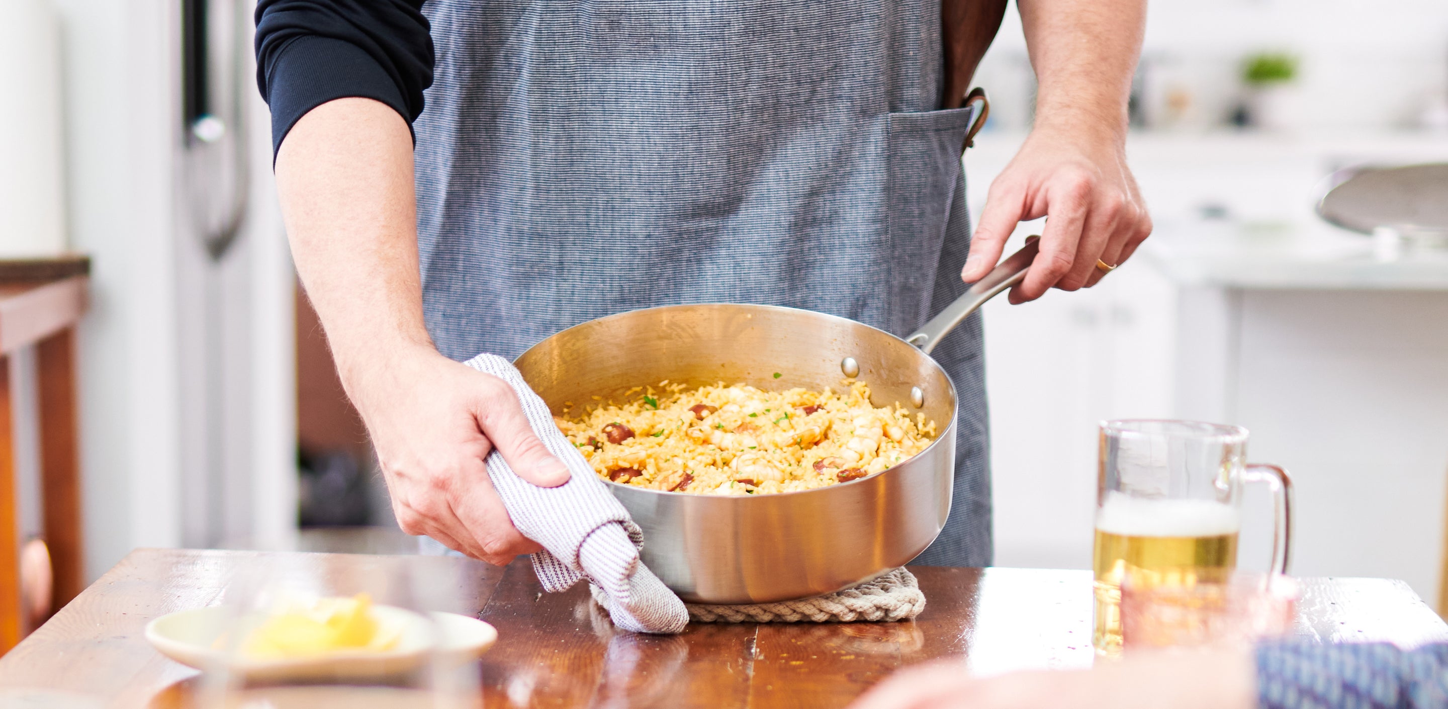 One Pan Cajun Shrimp and Rice