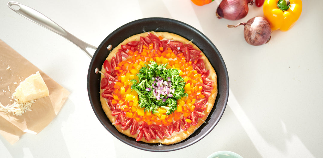 Rainbow Skillet Pizza