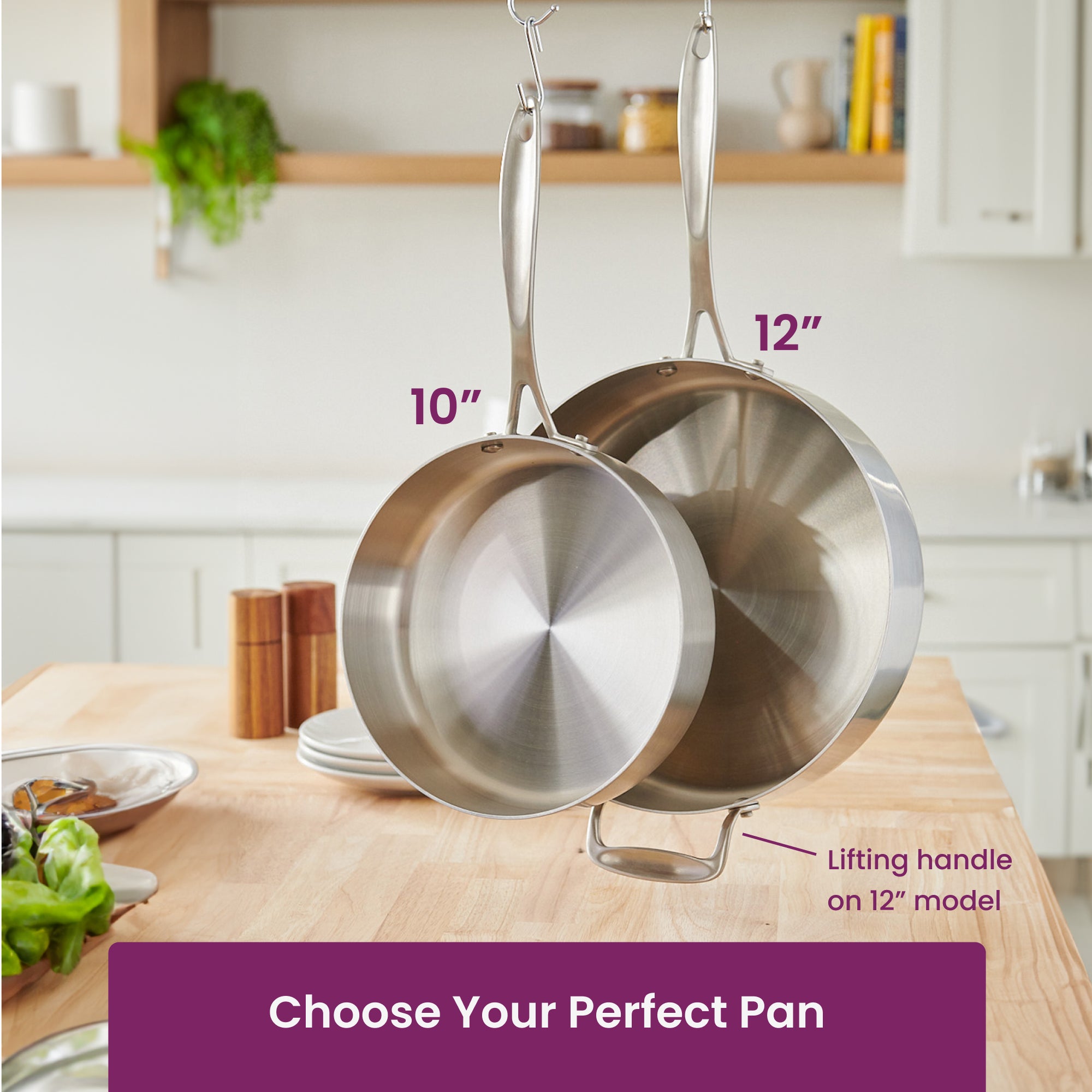 Stainless Steel Sauté Pan - Thumbnail 3