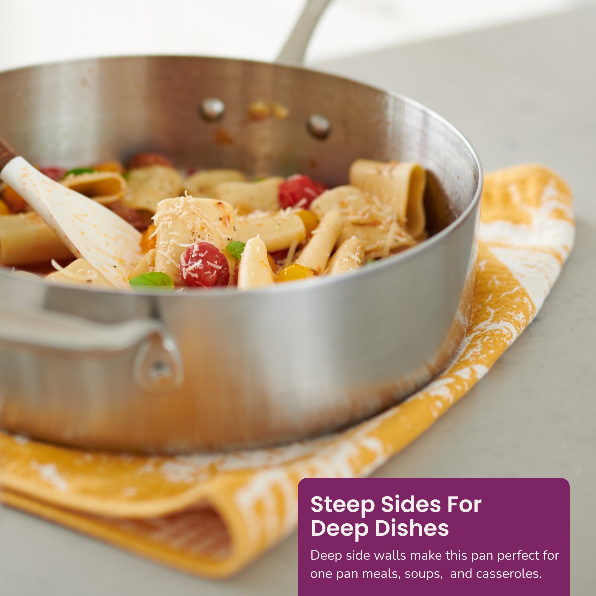 Stainless Steel Sauté Pan - Thumbnail 2