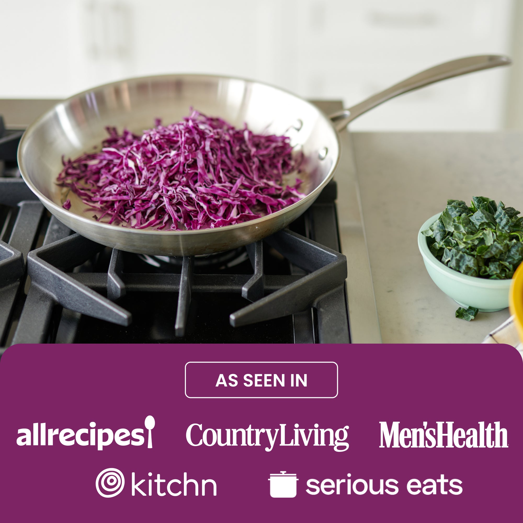 Stainless Steel Pan | 8, 10, or 12 inch | American Kitchen