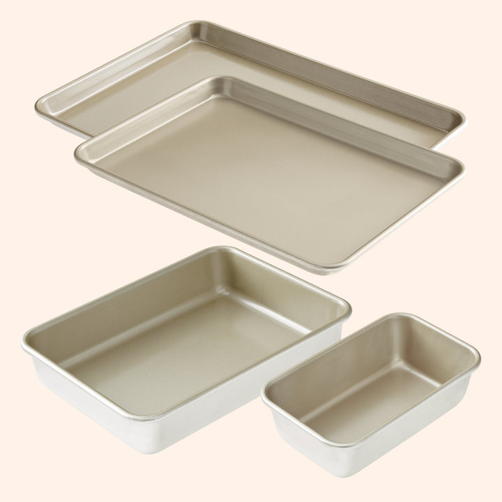 4-piece Nonstick Bakeware Essentials Set