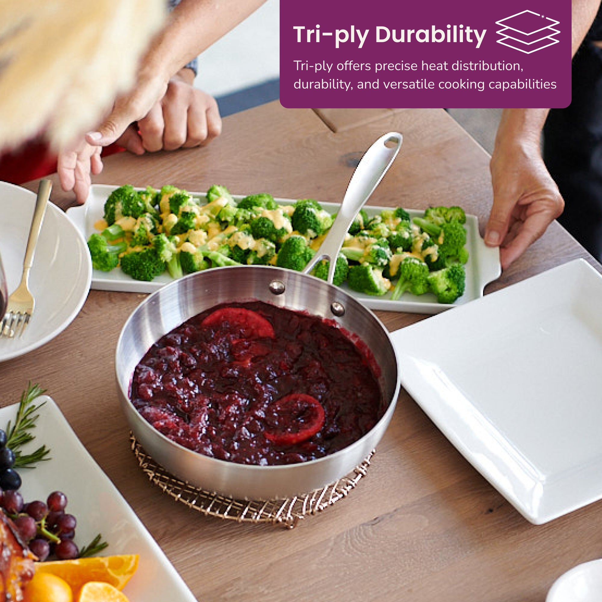 Stainless Steel Saucier Pan - Thumbnail 2