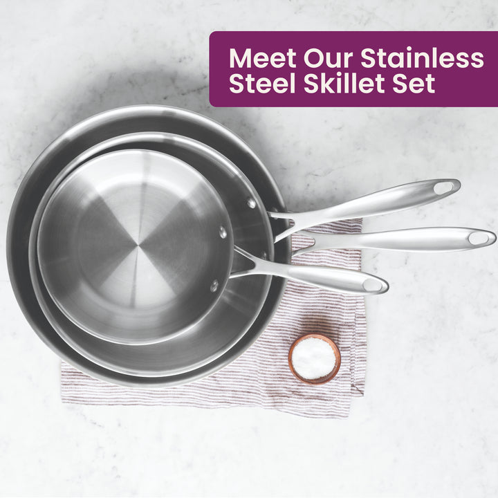 Stainless Steel Skillet Set