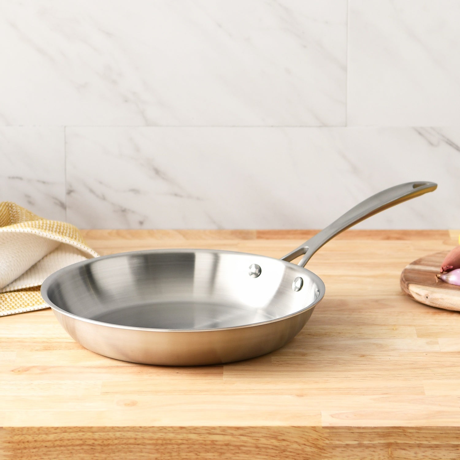 12 stainless outlet steel frying pan